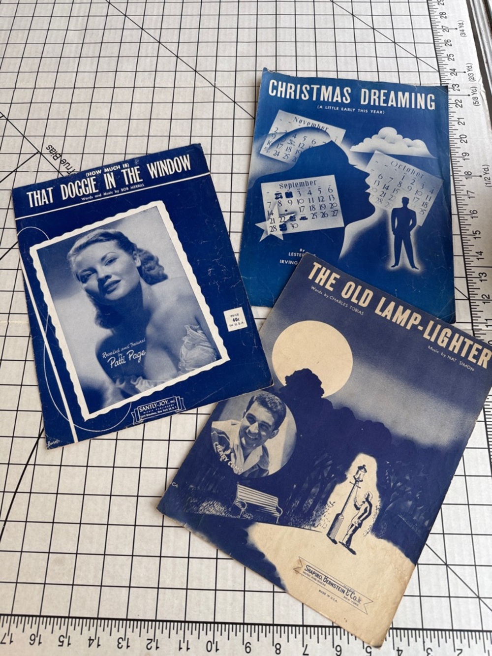 Vintage Sheet Music Lot 1940s–50s Christmas Dreaming Doggie in the Window
